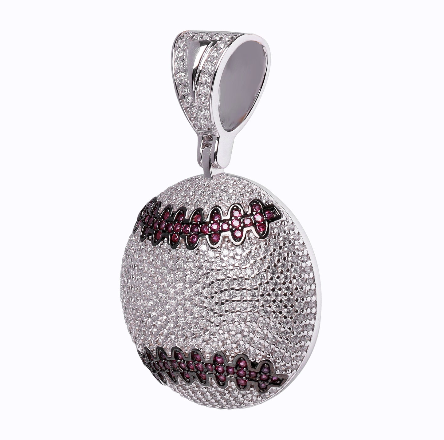 Pelota Baseball Plata Ley 925 Zirconia