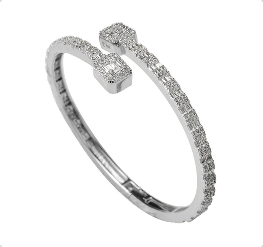 Brazalete Plata Ley 925 Zirconia Suiza